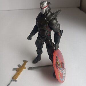 Fortnite Omega Toy Figurine 4" Tall with Weapons Scar Gun and Parasol